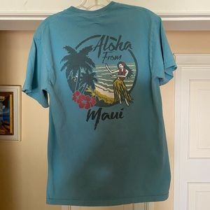 Teal Colorwash Maui T-Shirt